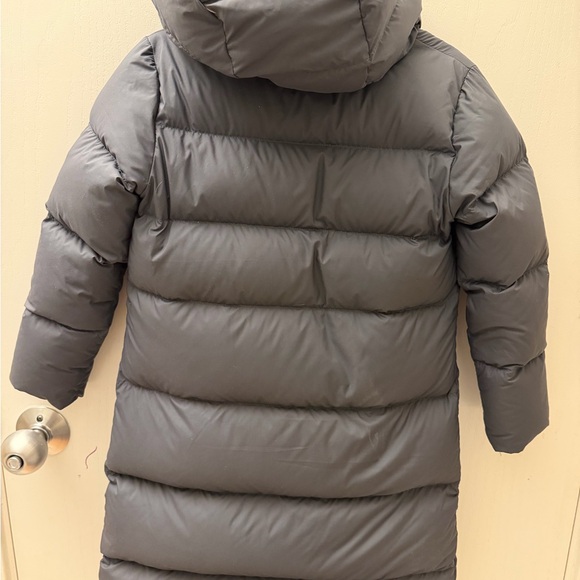 Patagonia Charcoal Long Puffer Jacket, Kids' Down Sweater Parka - Picture 3 of 5